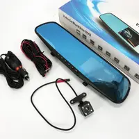 Автомобільний відеореєстратор-дзеркало L-9004 LCD 3.5'' 2 камери 1080P Full HD