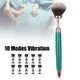 Вибромассажер "Cosmetic pen", 10 режимов вибрации, цвет зелёный