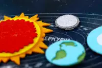 Детская развивающая игра с фетра "Космос" PF-011, 10 деталей