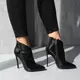 Ботильоны женские Fashion Hickory 3741 40 размер 25,5 см Черный