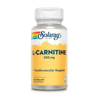 Жиросжигатель Solaray L-Carnitine 500 mg 30 вегакапсул