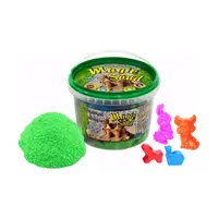 Кинетический песок Strateg Magic Sand зеленый в ведре 500 г (371-5)
