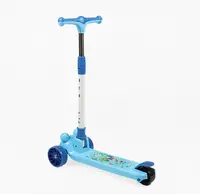 Самокат триколісний Skyper DN-4172 колеса PU зі світлом та музикою. Blue and White (189255)
