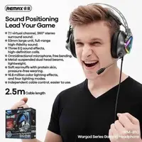 Навушники REMAX LED Wargod Series Gaming Headphone RM-810 | USB 7.1 |