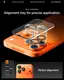 Защитное стекло Spigen для камеры iPhone 17 Max/ 17 Pro/ 16 Max/ 16 Pro EZFit Optik Pro (1 шт) Orange (AGL10123)