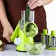 Ручная овощерезка-терка с насадками Kitchen Master 5140 Green (5333)