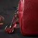 Интересная женская сумка с двумя ремнями из натуральной кожи Vintage 22274 Бордовый
