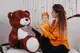Большая мягкая игрушка мишка Yarokuz Билли 150 см Шоколадный