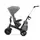 Велосипед детский трехколесный с родительской ручкой KiderKraft EASYTWIST Platinum Grey / Коляска толокар