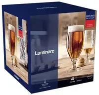 Набір бокалів для пива Luminarc Час Дегустацій Пивний Тюльпан P9241/1 620 мл 4 шт