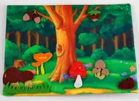 Развивающая игра из фетра "Осенний лес"