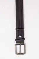Чоловічий ремінь з еко-шкіри, колір Чорний, 196R40S1W18