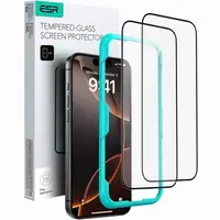 Защитное стекло ESR для iPhone 16 / 15 - Tempered-Glass (2 шт), Black (4894240235935)