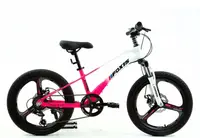 Дитячий спортивний велосипед 20 дюймів Corso Fox 15 FX-601 магнієва рама Shimano Revoshift 7 швидкостей. White and Pink (194593)