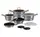 Набор посуды Berlinger Haus Moonlight Edition BH-7033 13 предметов серый