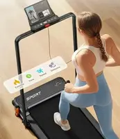 Двостороння складна бігова доріжка з функцією масажу AKLUER 520A-B з поручнем