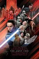 Постер Star Wars The Last Jedi Red Montage / Звёздные войны 61 x 91,5 cм