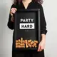 Копилка для винных пробок "Party hard", Черный, английский