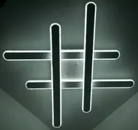 Люстра светодиодная потолочная LED светильник для квартиры на потолок лэд 25335 Белый 8х72х72 см.