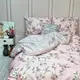 Постельное белье Розарий Сатин MERISET - Семейный на резинке