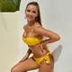 Купальник женский раздельный 7744 L желтый