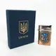 Зажигалка газовая ВСУ Подарочная коробка, Острое пламя HL-4112-4, Зажигалка с турбонаддувом. Цвет: бронза