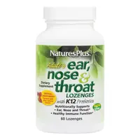 Витамины и минералы Natures Plus Adults Ear Nose &amp; Throat, 60 леденцов Тропические ягоды с вишней