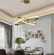 Люстра светодиодная подвесная LED светильник для квартиры на потолок лэд 26512 Золото 15-130х60х60 см.