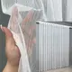 Тюль (4х2,7м.) лен однотонный с пайетками. Цвет белый с серебристым. Код 2065т 42-1276