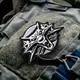 Шеврон на липучке Ведьмак 7,7х11 см Ведьмак Волк Witcher вышитый патч нашивка