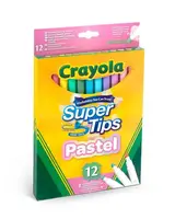 Набор фломастеров Crayola Pastel Supertips Washable пастельные 12 цветов (58-7515)