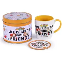 Кружка в жестяной банке FRIENDS (LIFE IS BETTER - CHIBI) MUG TIN SET 370 мл, керамика