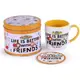 Кружка в жестяной банке FRIENDS (LIFE IS BETTER - CHIBI) MUG TIN SET 370 мл, керамика