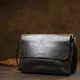 Кожаная мужская прямоугольная сумка GRANDE PELLE 11429 Черный