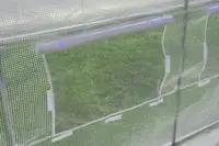 Теплица садовая, парник Польша 2,5x4x2 м 4 секции белая 10м2
