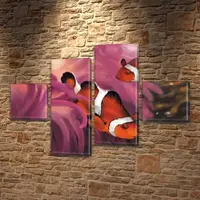 Модульные картины на кухню на Холсте, 90x130 см, (30x30-2/80х30-2)