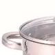 Кастрюля с крышкой Benson BN-221 24 см 6.5 л серебристая