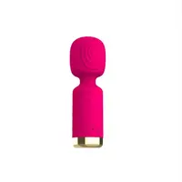 Вібромасажер для клітора "Small AV stick", колір рожевий, 10 режимів вібрації