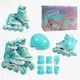 Комплект роликов с защитой 703-11 Best Roller колеса PU светящиеся. Multicolor (размер 35-38) (186094)