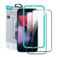 Захисне скло ESR для iPhone 15 Pro Max - Tempered-Glass (2 шт), Black (4894240174326)