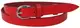 Женский кожаный ремень Skipper 1627-20 красный 2 см