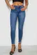 Джинсы женские однотонные Skinny, цвет синий, 244RS5711