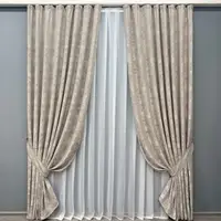 Штори жакард (2шт. 1х2,7м.) колекція "Sultan YL" Туреччина. Колір сіро-бежевий. Код 1206ш 31-506