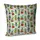Подушка диванная с бархата Кактусы 45x45 см (45BP_TFL072)