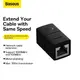 Переходник Baseus AirJoy Series Network Cable Connector |1000MB/s| (2pcs/pack)