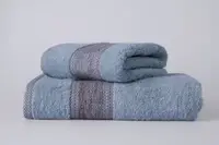 Полотенце махровое FLUFFY голубое 70х130см
