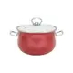 Кастрюля с крышкой d=16см 2.1л Infinity SСE-P450B-16-red