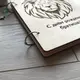 Деревянный подарочный блокнот для записей