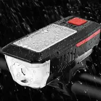 Велофонарь с сигналом LY-17 XPE с солнечной батареей