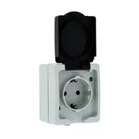 Розетка с заземлением наружная ТИТАН IP54